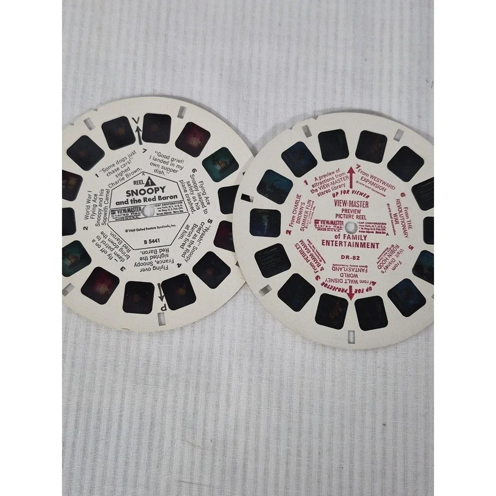 Vtg 1950-60s Sawyer View Master Brown Model E 3-Dimension Viewer w/Box & Slides